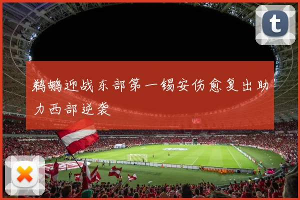 鹈鹕迎战东部第一锡安伤愈复出助力西部逆袭